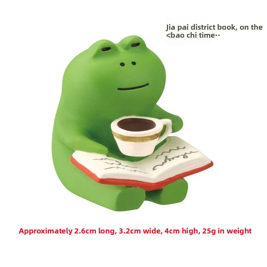 Japanese Cat Ornament, Coffee Frog Creative Tide Play DIY Handmade Accessories Resin Handicraft Ornament