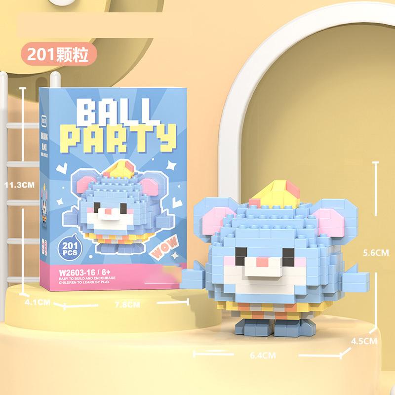 Penguin Constructor Micro Bricks Toys for Children 7 to 10 Year Cat Dog Construction Set for Girl Adults Reindeer Building Block