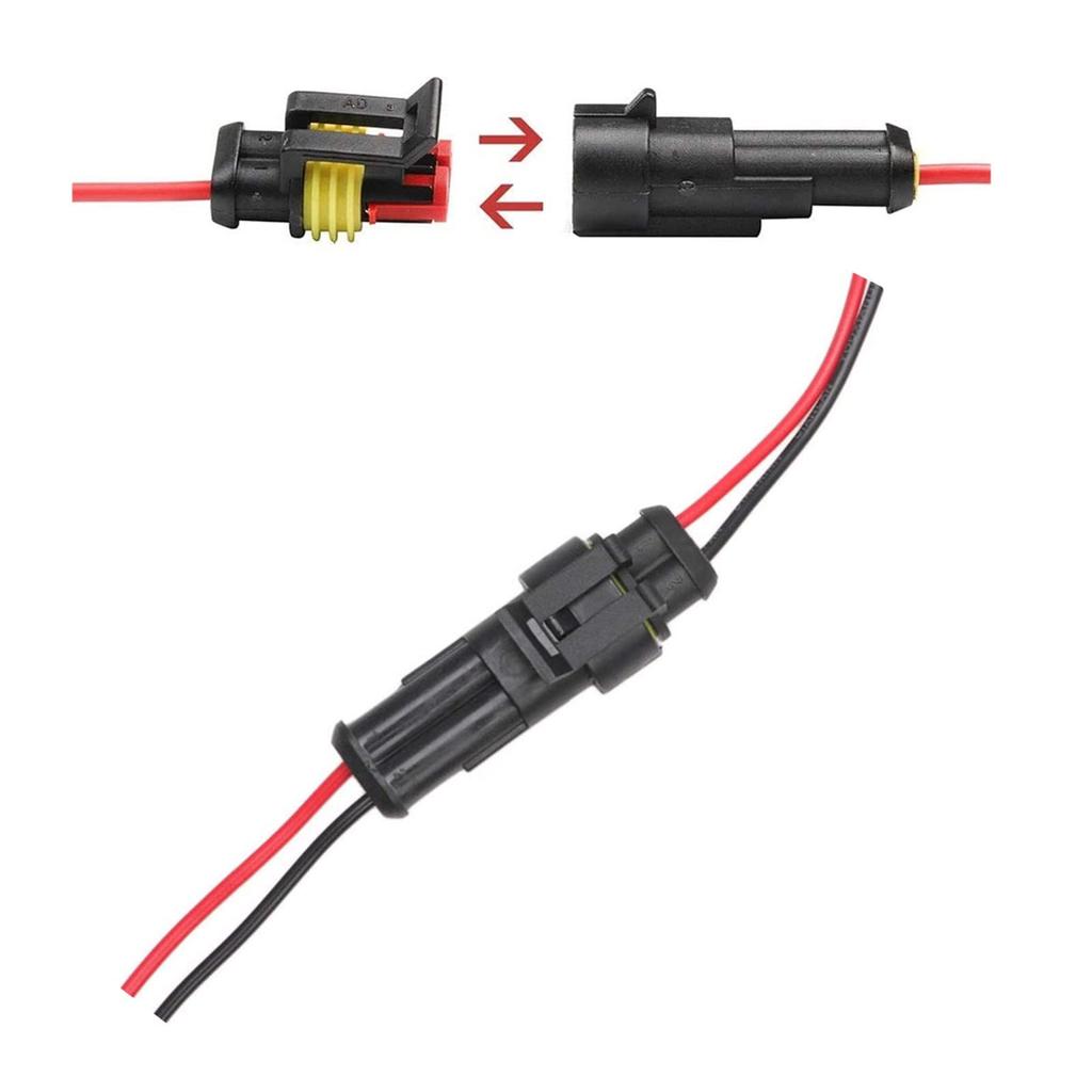 YFFSFDC Waterproof Connector 1/2/3/4 Pin Waterproof Coupler for Wiring Compatible