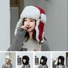 Real rabbit fur winter windproof ear protection cotton hat cycling warm hat outdoor skiing cold hat