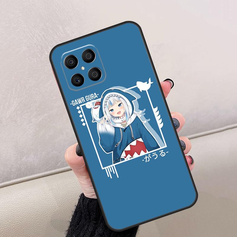 Gawr Gura Hololive Girl For Honor Magic 8 Pro 6 7 Lite Case For Honor Win RT 400 200 50 70 90 X8c X8b X9a X9b X9c X9d