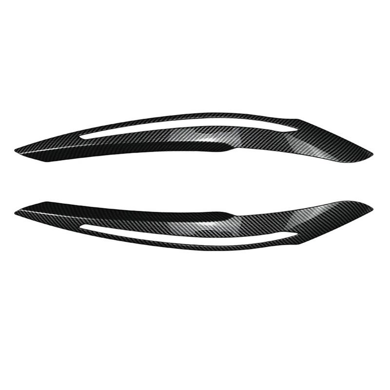For BMW 1 Series F20 F21 Pre 2011-2014 LCI Black Headlight Eyebrows Trims Car Exterior Headlight Protection Cover Replacement
