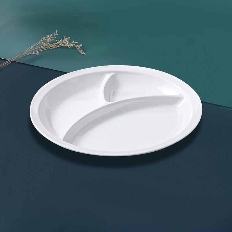 Melamine 3-Compartment Divided Lunch Plate