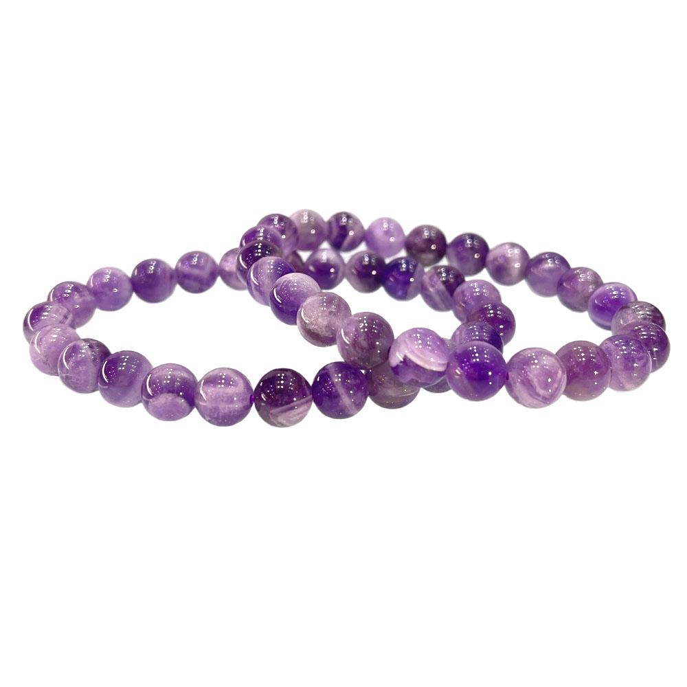 8mm Natural Multicolor Tiger Eye Colored Fluorite Semi-Precious Gemstone Stretch Bracelets Unisex Handmade Round Beaded Bracelet 8mm 18.5cm аметист