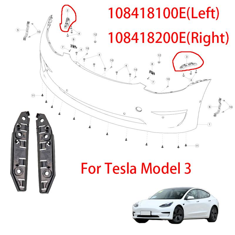 

108418100E 108418200E Front Bumper Support Holder Bracket Rack For Tesla Model 3 2017- Car Accessories 1PC Left