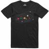 Herren Geek T-Shirt Sonnensystem Google Map Lustiges Geek Regular Fit Oberteil