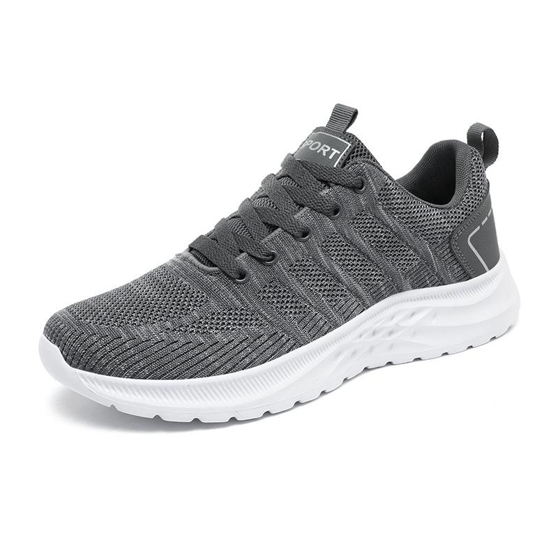 New large size couple shoes casual soft-soled sports shoes breathable single shoes fly-woven mesh shoes