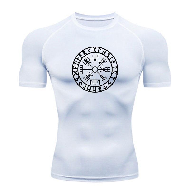Men's Compression Fitness Sports T-Shirt, Vintage Viking Veg