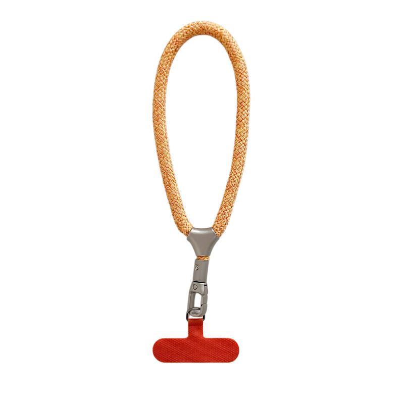 Phone Charm Heavy Metal Keyring Short Lanyard Anti-Lost Keychain Lanyard Solid Finger Strap Premium Key Cord Mobile Phone Rope