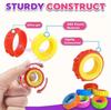 Set di Anelli Rotanti Sensoriali per Bambini, Giocattolo Rotante Fidget Spinner Giroscopio, Giocattolo Rotante Sensoriale per Dita per Alleviare lo Stress dei Bambini