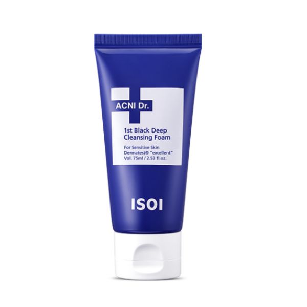 ISOI Acne Doctor 1st Black Deep Cleansing Foam Sebum Control Pore Purifying Cleanser 75ml
