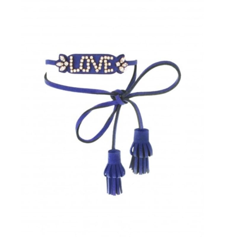 

shourouk Blabla Alcantara Bracelet - LOVE Blue