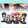 6pcs Character Naruto Pvc Toy Model Desktop Decoration Child Christmas Gift