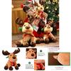 Adorable Christmas Elk Plush Toy Soft And Cuddly Deer Plushie Doll For Festive Decor
