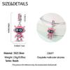 New In Original Charms Copper Sweet Pink Robot Charm Beads Fits 3Mm Original Bracelets For Womens Diy Fine Jewelry Gift