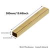 1 Stück Messing Vierkantrohr Hohl Durchmesser 6-20mm x 250/500mm für DIY Basteln Modellbau Beschläge Zubehör