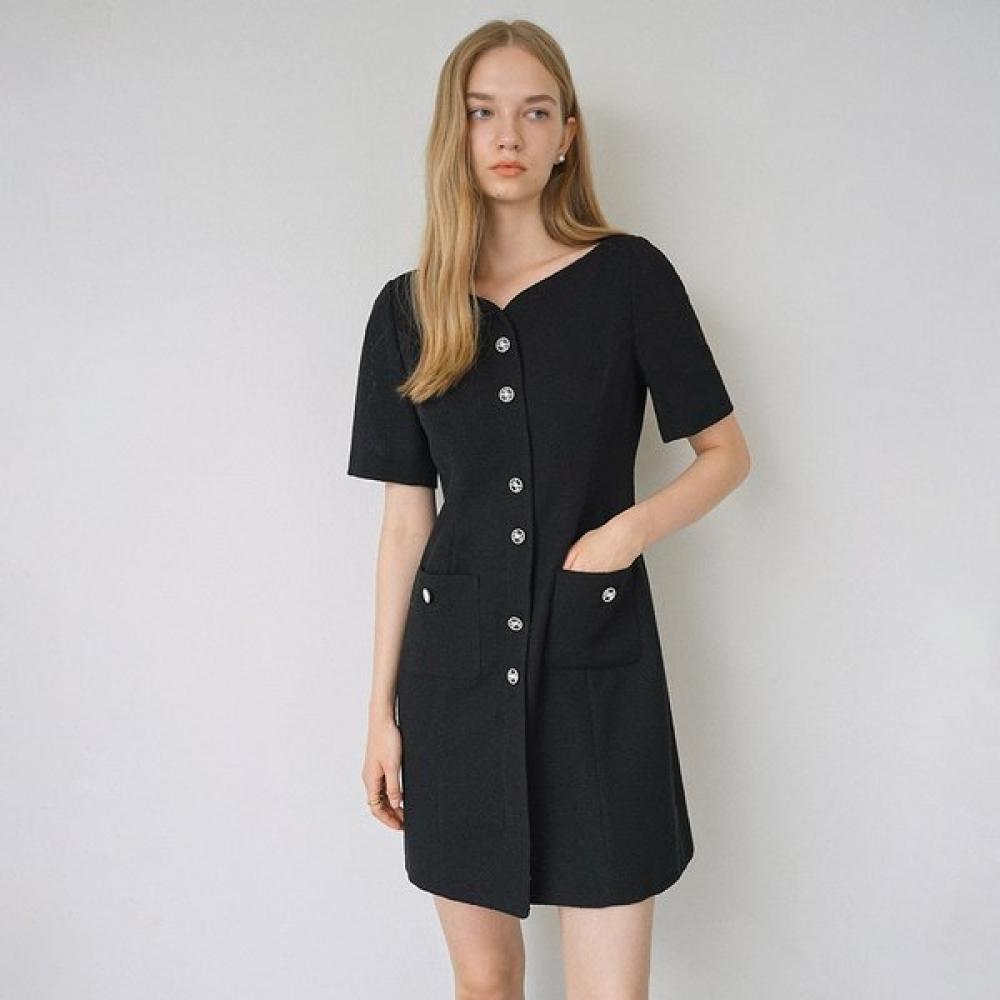 On On Boat Neck FeMinine Mini Dress New4xoc11