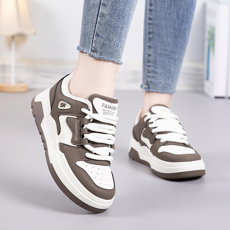 Little white shoes women's tide spring versatile thick baseplate shoes niche original casual sports shoes women