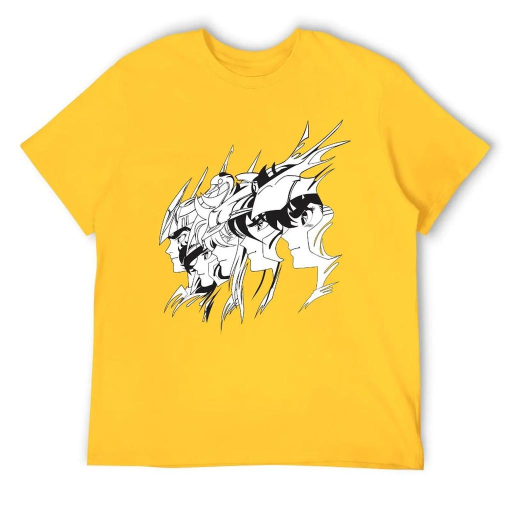 Crewneck Saint Seiya Bronze Knights For Sale T-shirt  Sports Tees Novelty Geeky Fitness Eur Size