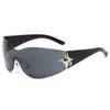 NWOGLSS T1128 Trending UV400 Custom Star Decoration Women Y2K Sunglass
