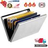 Stainless Steel 10-Card Metal Wallet & Case for Credit/Business Cards