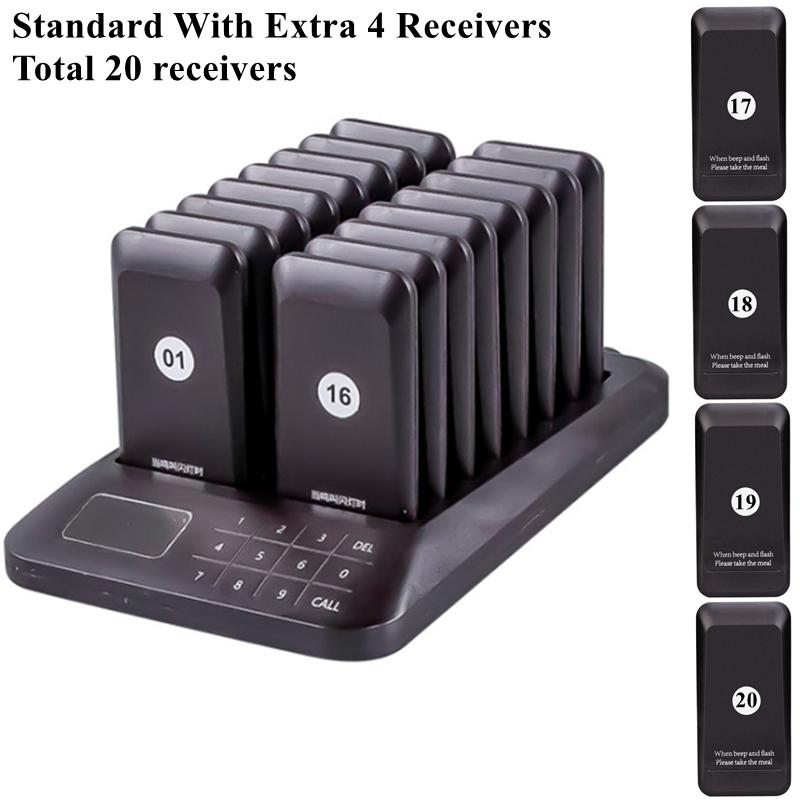 Restaurant Coasters Wireless Pager Buzzer Bell Calling System For Coffe Coffee Fast Food Pagers Order Receiver(no vibration)