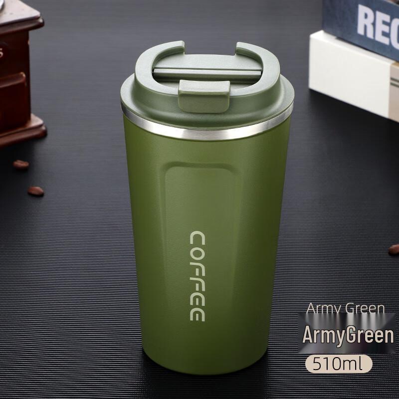 MRSIKEY Portable Stainless Steel Insulated Coffee Mug