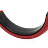 Motorcycle Round Oval Exhaust Pipe Drop Protection Ring Muffler Protection Rubber 100-160mm Stainless Steel Clamp