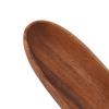 Holzsalatschüssel Bootsförmige Servierschüssel Natürliche Textur Holzschale Wohnzimmer