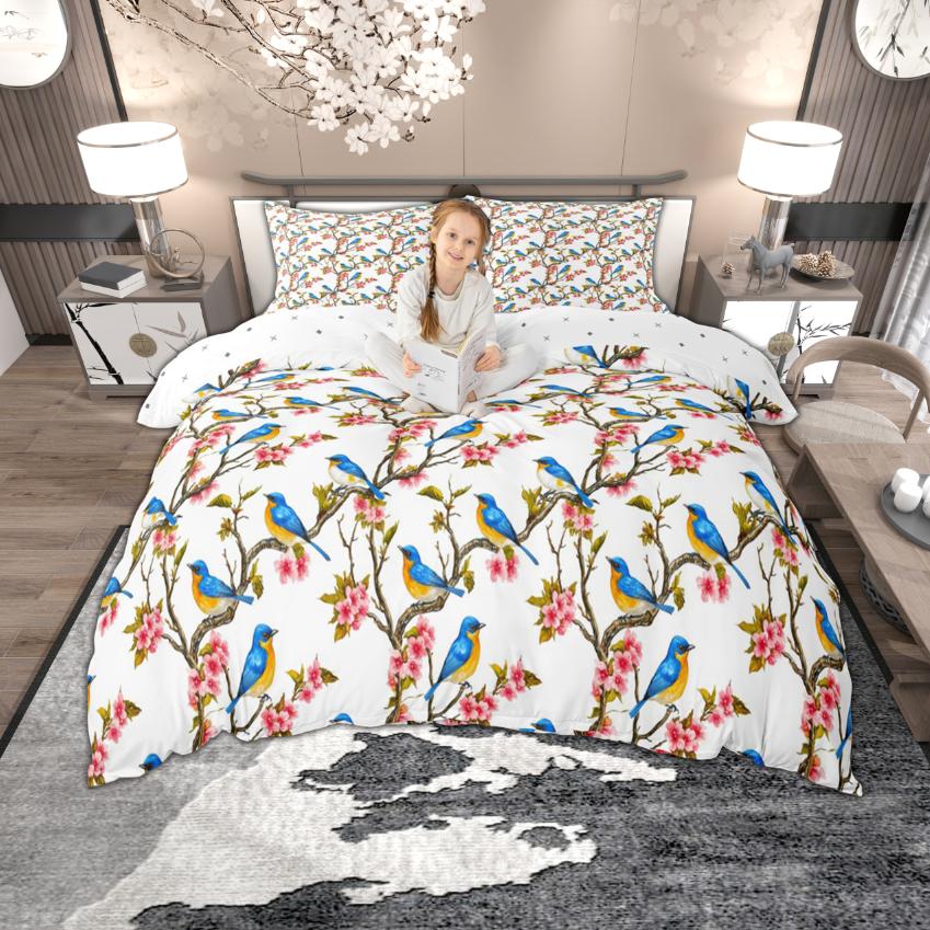 

Comforter Homewish Cartoon Animal For Kids Woodland Wildlife Bedding Seet For Girls Boys Alphabet Bed Set Comforter (quilt)-EU Single(135*200cm)3pcs