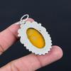 Sterling Silver Oval Mookaite Stone Daughter Bezel Boho Wedding Pendant Jewelry