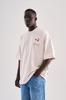 Machinist Men's Oversized T-shirt with Embroidery and Floral Print – Light Pink S