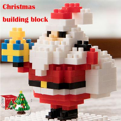 Wesołych Świąt Klocki Santa Bałwan Łosie Kreskówka Mini Figurki Akcji Model Lalki Zabawka Dzieci Nowy Rok Xmax Prezent