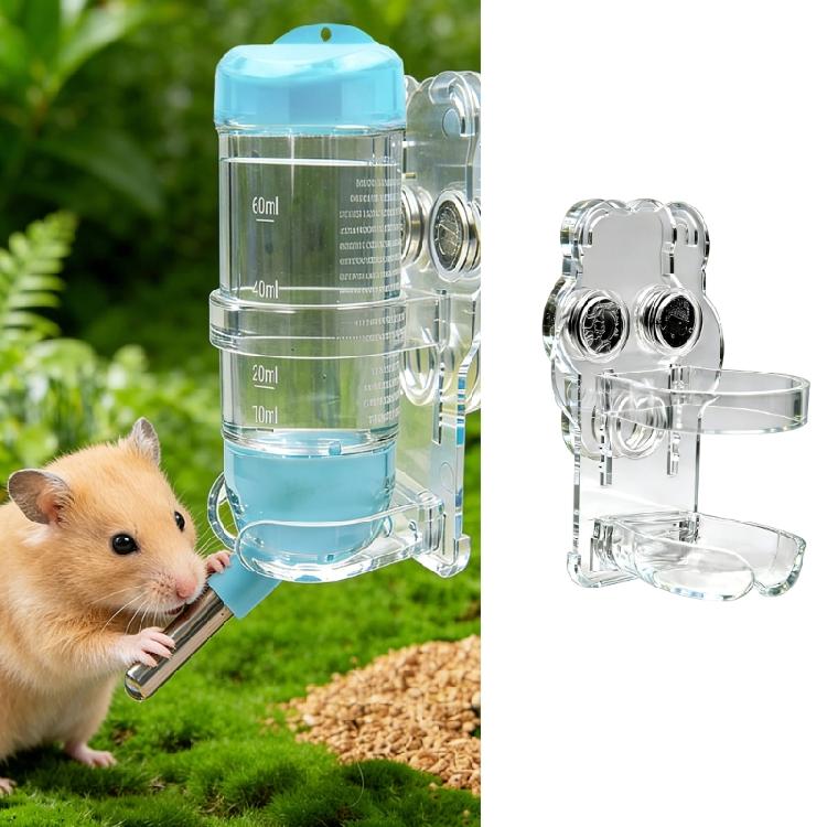Starke magnetische Halterung für Nagetier-Wassspender der meisten Käfige Hält Flasche stabil und zugänglich Wasserspenderständer