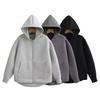 Autumn Winter Women's Zipper Hoodie Coat High Street Double Pockets Oversize Jakcet Loose Sweatshirts Outerwear Top
