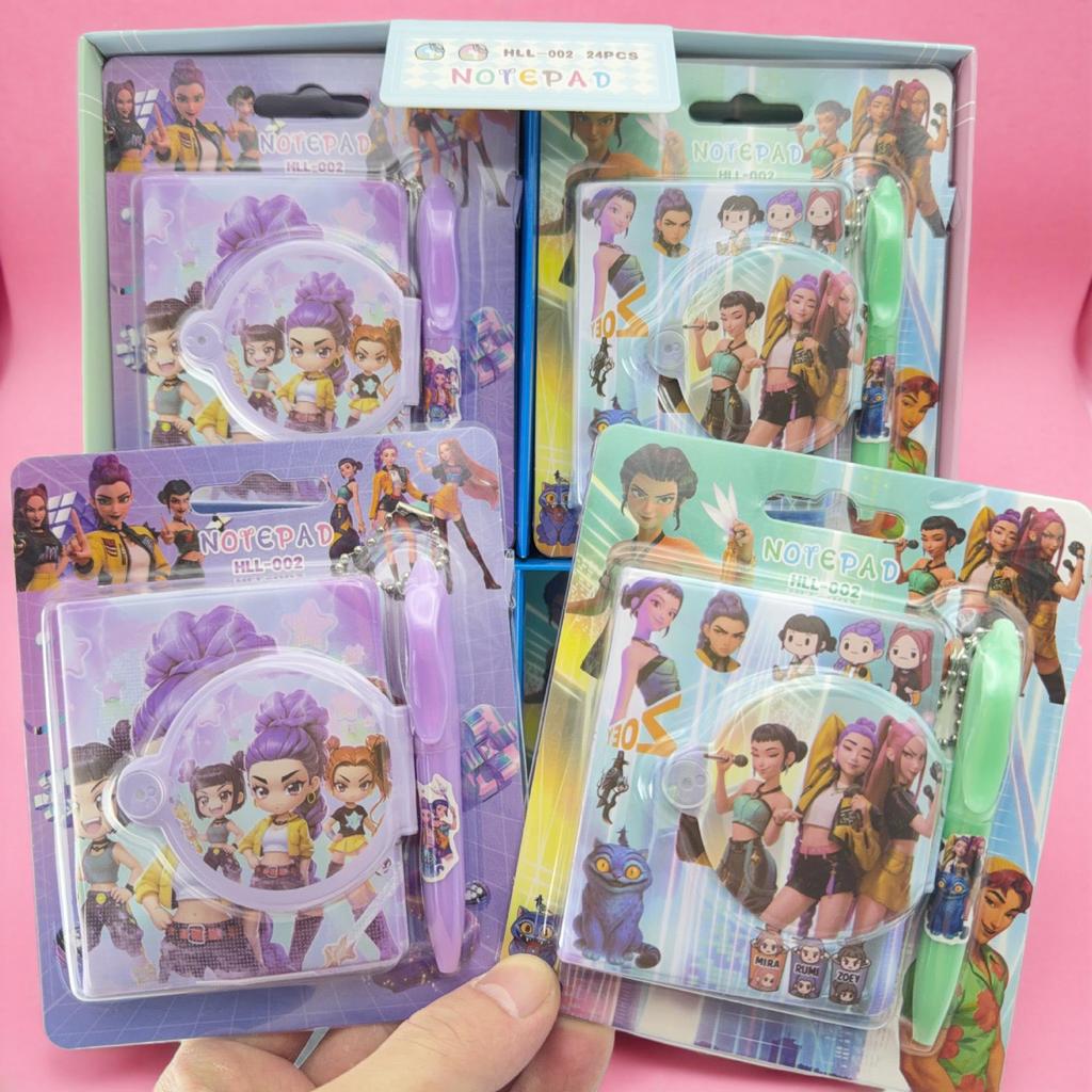 Demon Hunter K-pop Girl Group Notebook & Stationery Set