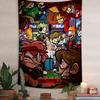 Animated Eddsworld Anime Tapestry Art Printing Japanese Wall Tapestry Anime Wall Hanging Home Decor