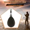 57g Carp Fishing Tackle Lead Weight Flat Pear Carp Fishing Weight Casting Drop Shot Fishing Weight for Carp Fishing Secure Clip
