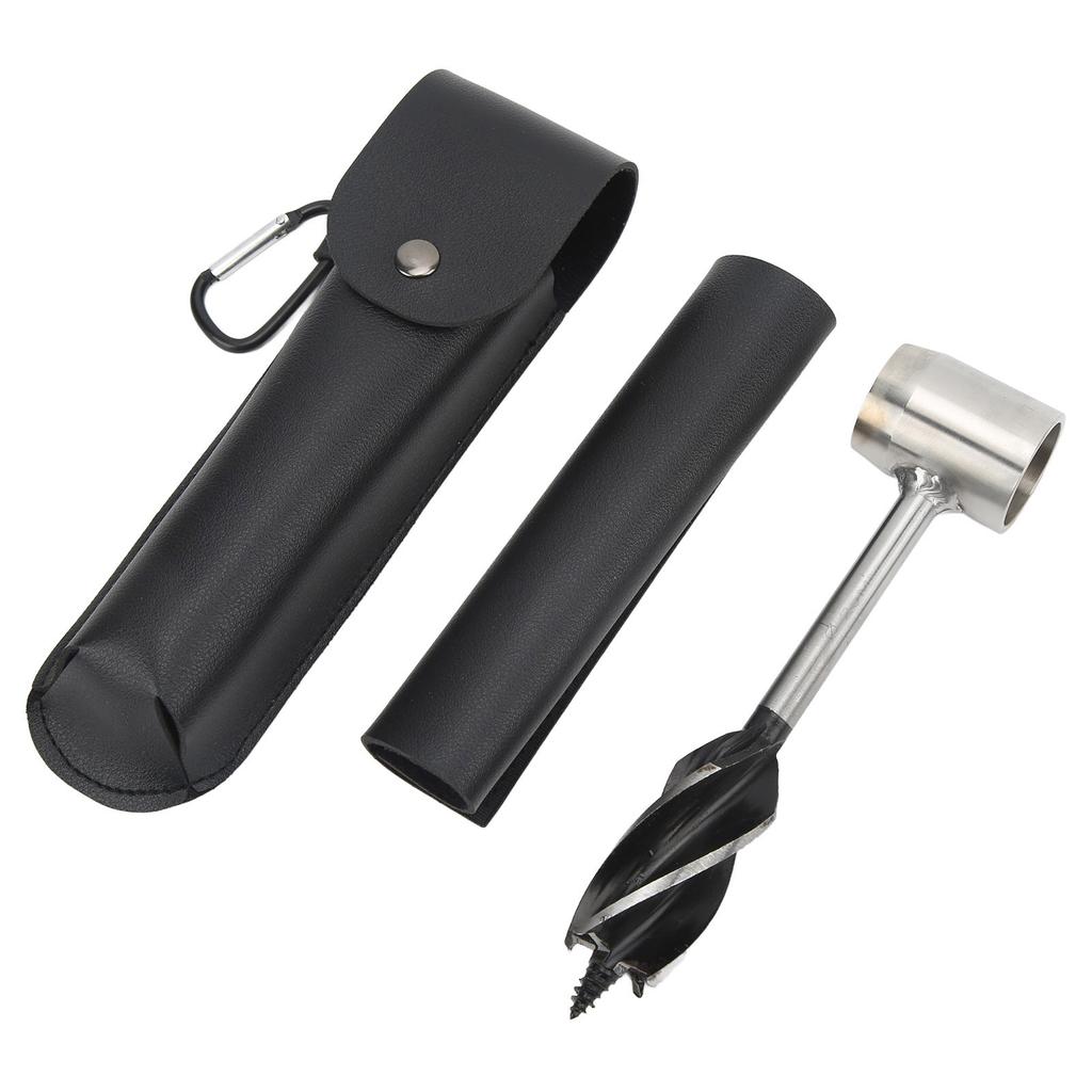 Hand Auger Wrench Set Stainless Steel Multifunctional Portable Manual Wood Auger Drill Bit with