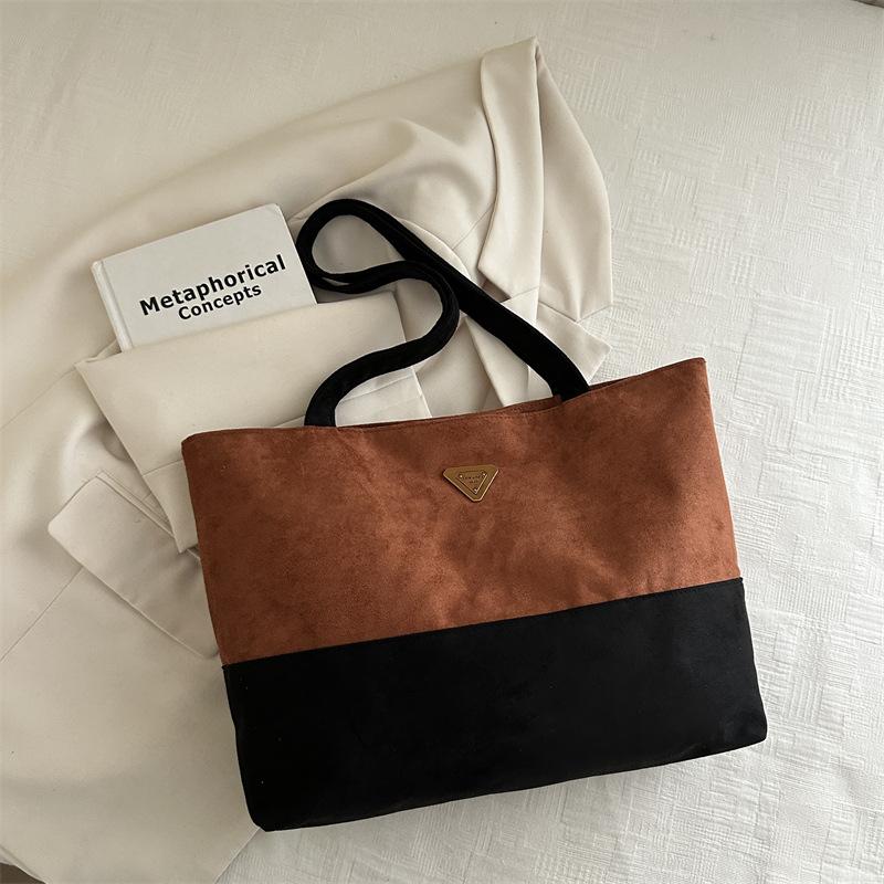 

Сумка-тоут большой вместимости, новая универсальная сумка-шоппер на плечо и подмышку, премиальная текстура