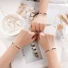 3Pcs Friend Card Bracelet European and American Creative Alloy for Sun Moon Star Circle Woven Bracelet Fashion Jewel