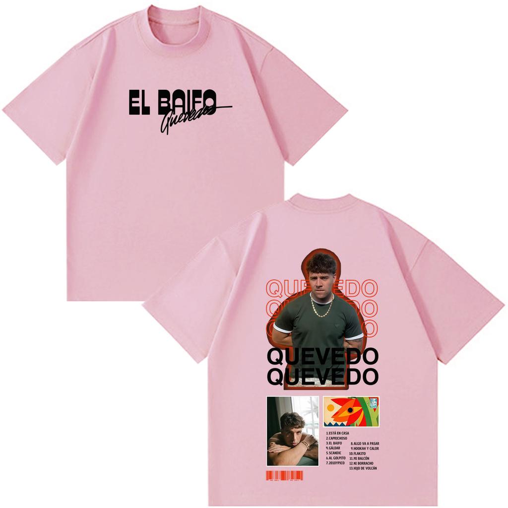 Quevedo El Baifo Album 2026 Tour Print Tshirt Unisex Unisex Fashion Cotton Tshirt Casual Hiphop Shortsleeved Vintage Tshirts
