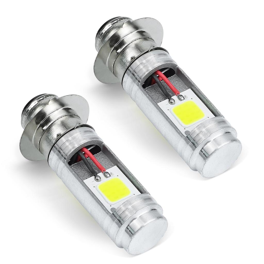 SENJWARM PH7 LED Headlights with COB Set of PH7 P15D and T19L Universal for Trucks with DJ High-Brightness Chips, 2, 12V/24V, Hi/Lo Switchable, Bulbs,