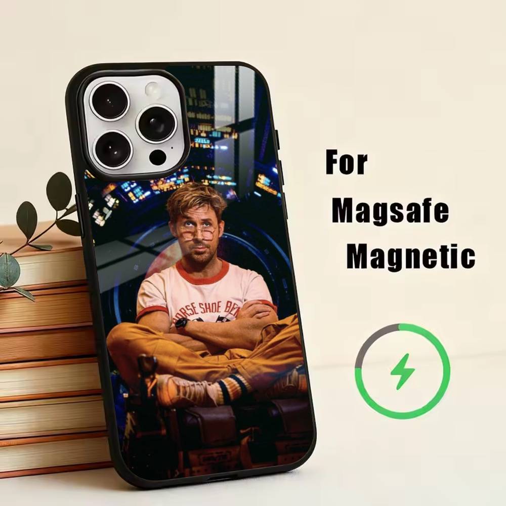 R-Ryan Gosling Phone Case For iPhone17,16,15,14,13,12,11 Plus,Pro Magnetic with Magsafe Wireless Charging