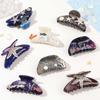 Hair Clip Rhinestone  Hair Claw Pearl Acrylic Shark Clip Ocean Shell  Hair Grab  Streetwear