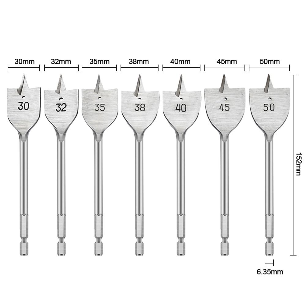 Multifunctional Hanging Titanium Plated Flat Drill Wood Plate Opener Carpenter's Bit Hexagonal Shank
