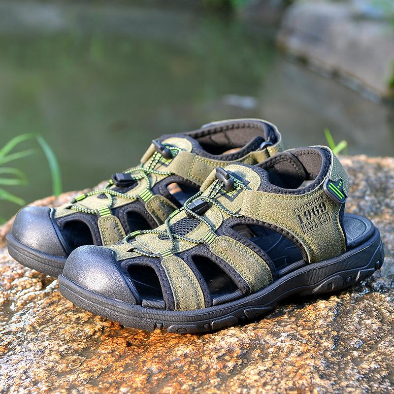 Foreign Trade New Men's Sandals Simple EVA European and American Style Large Size Beach Shoes Outdoor Beach Casual Bag Head Sandals