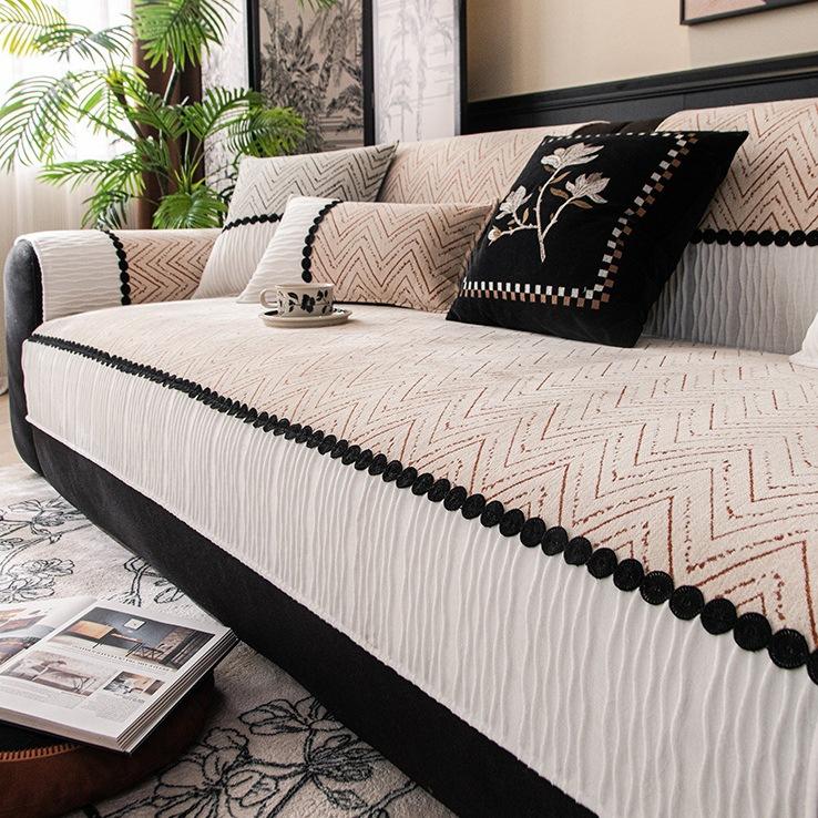 Four Seasons Universal Sofa Cushion, Simple Modern Non-slip Sofa Cushion, Washable Furniture Protector Cover, Pet Friendly Sofa Cover