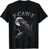 Black Crow, F-Caw-F Funny Black Bird Moon Gothic Adult Humor T-Shirt