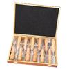 Woodworking Carving Chisel Set CRV 60 Steel Blade Wooden Handle with Box for Carved Tool Kitchen and DIY Engraving Tasks